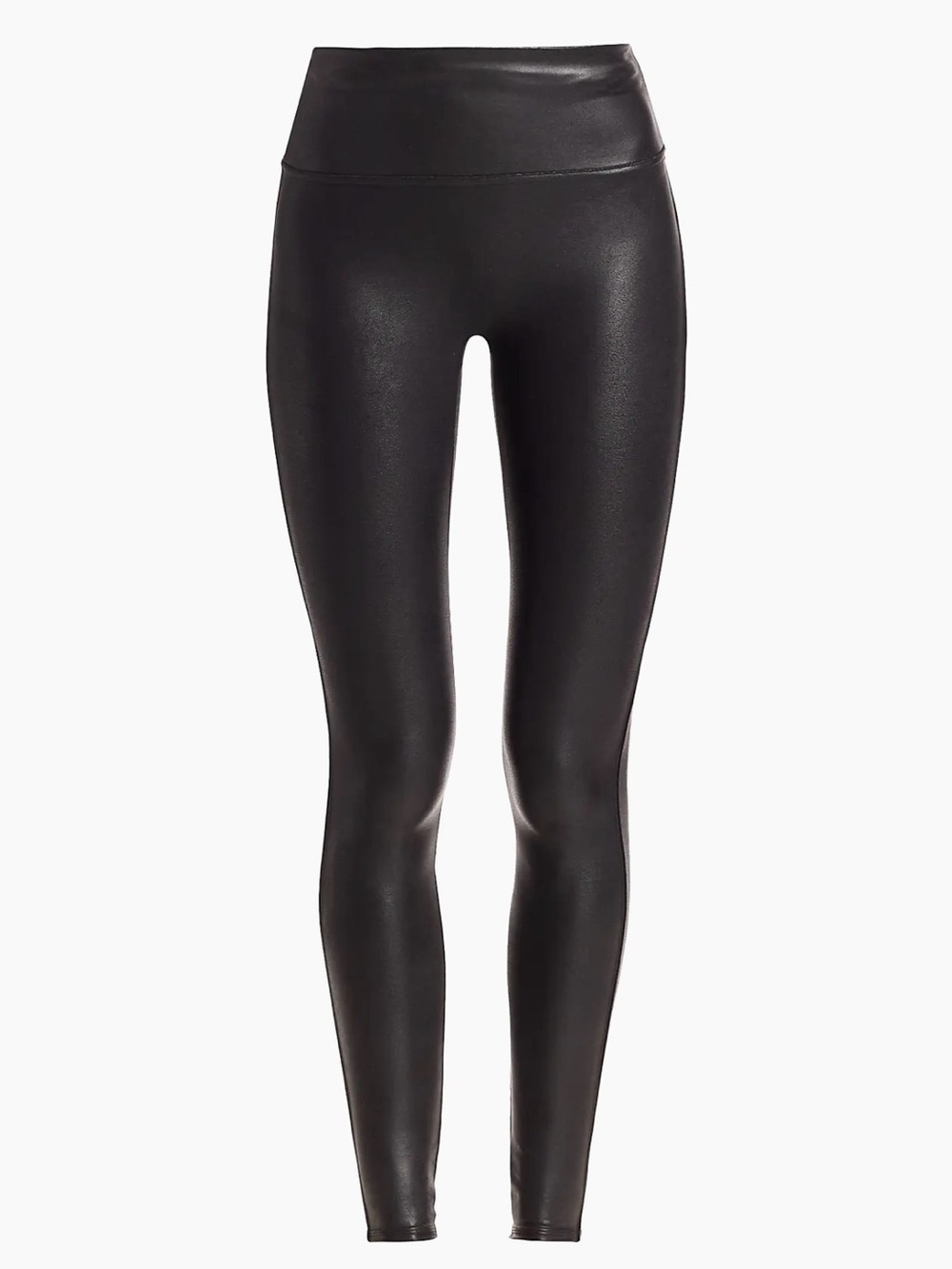 SPANX Faux Leather Look High-Waist Leggings in Black